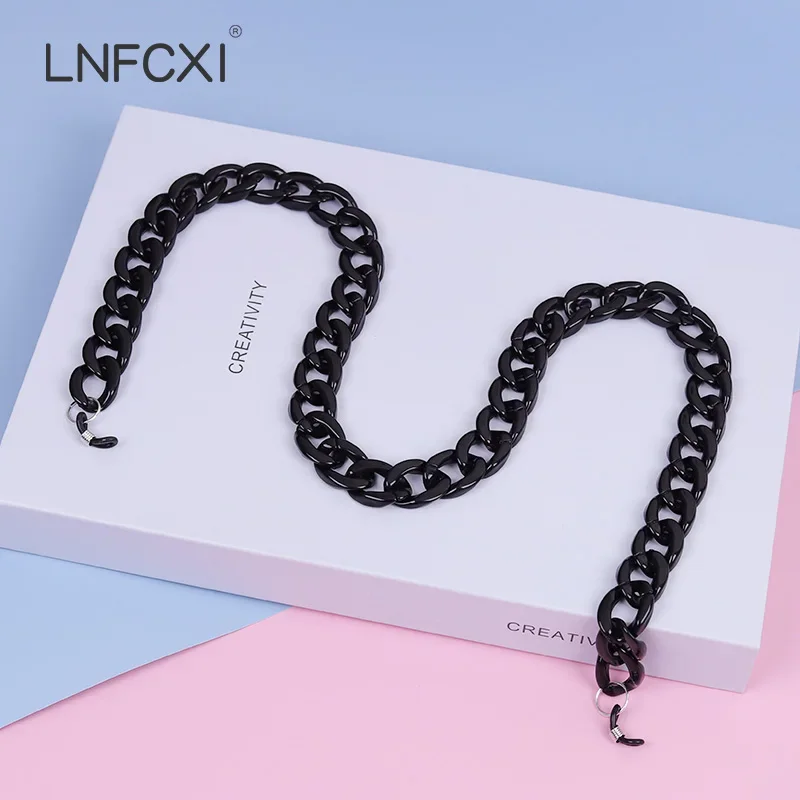 Sunglass Retainer Cord - Corda/Alça de Acrílico Preta Antiderrapante para