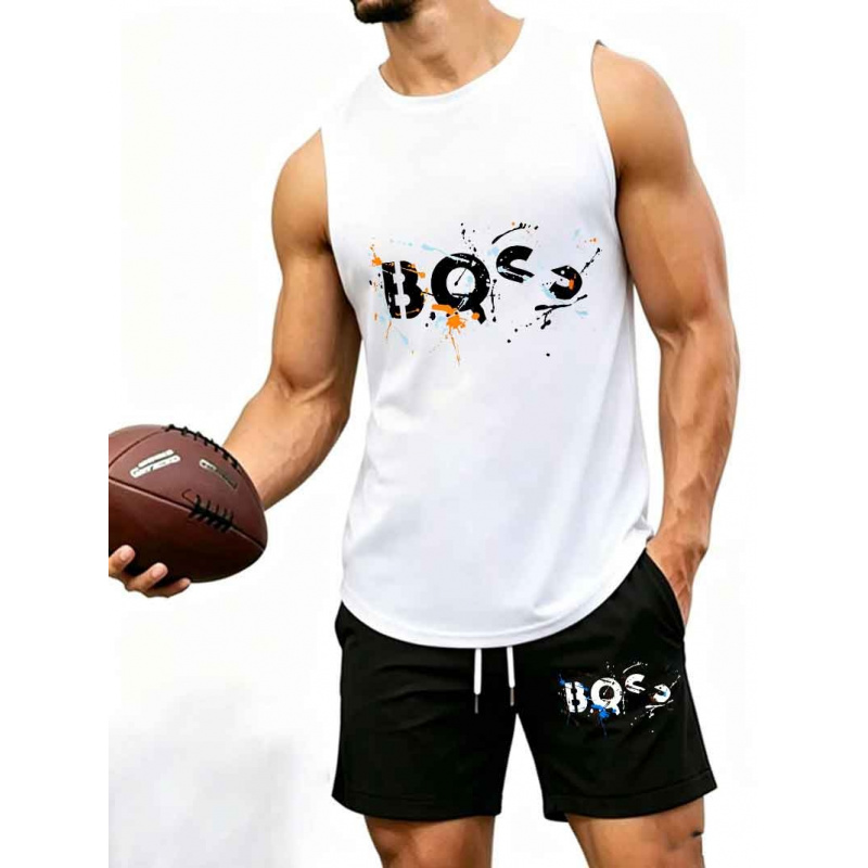 Tank Top Muscle - Conjunto de Treino Masculino com Estampa
