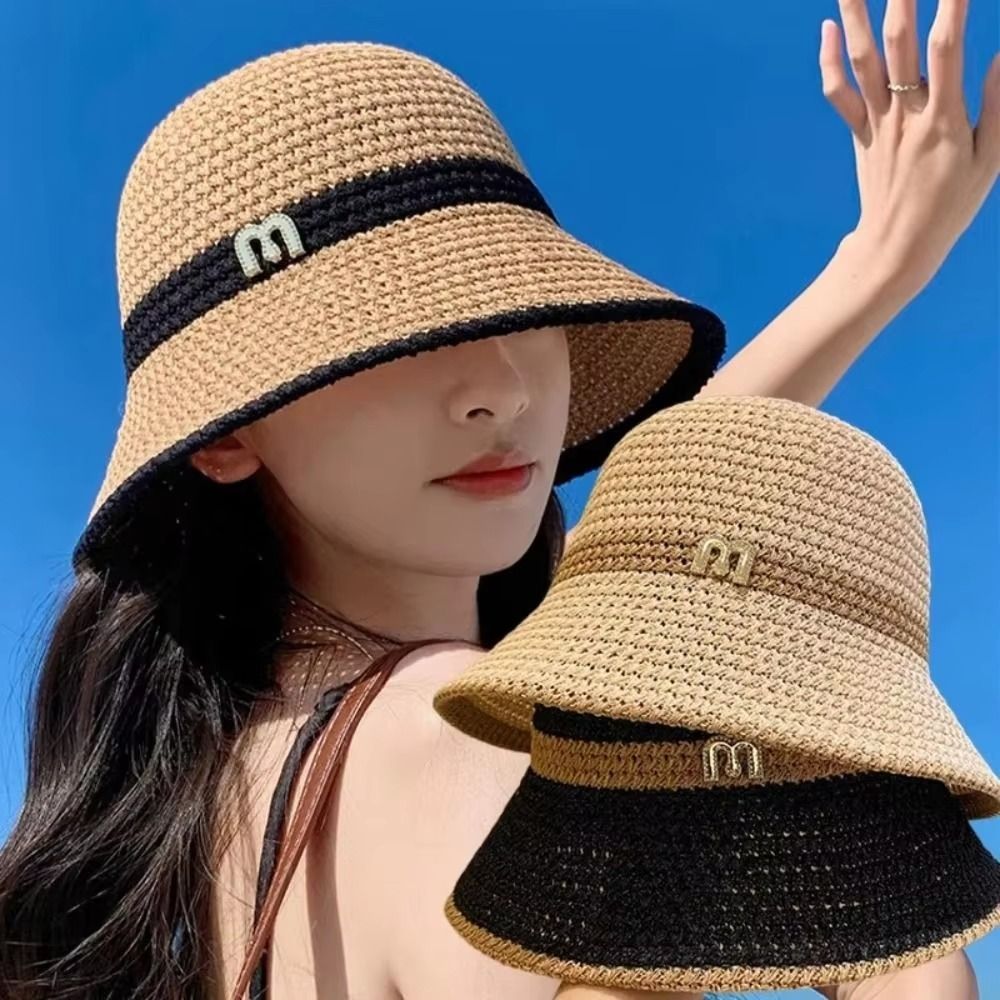 Chapéu de Pescador Elegante e  - Bucket Hat Straw avaliação e preço