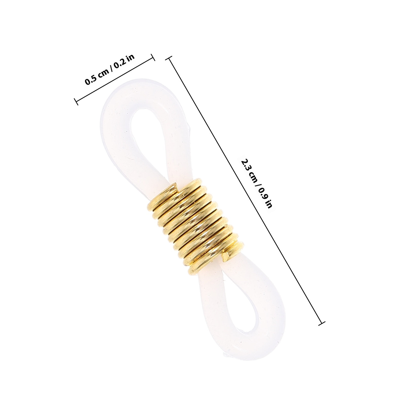 100 Peças de Conectores de Sil - Sunglass Retainer Cord avaliação e preço